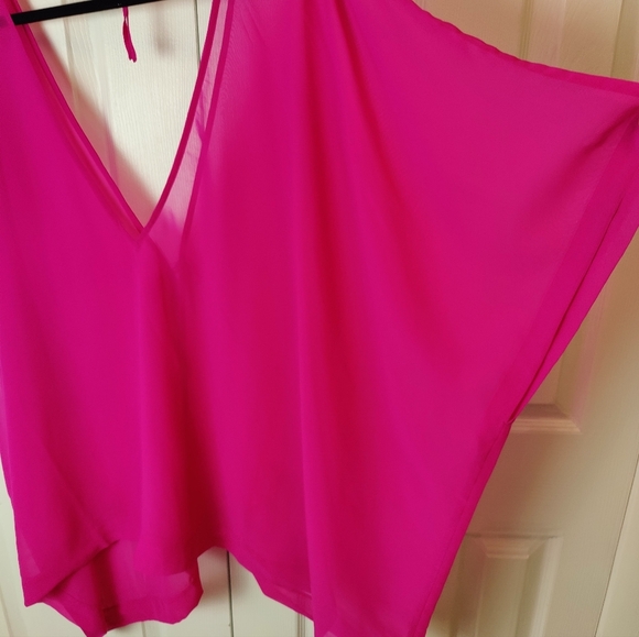 L'Agent by Agent Provocateur Rosana Swim Coverup One Size Pink Beach NWT $180 - Picture 7 of 10